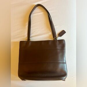 Coach Brown Leather Tote Bag